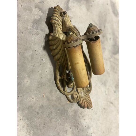 Antique Riddle Co Art Deco Cathederal Sconce for Repair - Picture 4 of 8